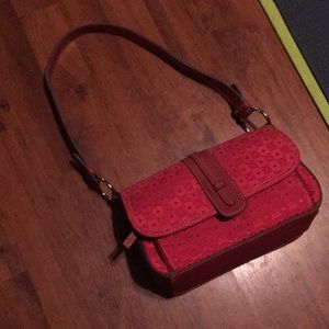 Red handbag/purse Villager by Liz Claiborne